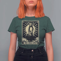 Funny Joe Cain Mardi Gras T Shirt For Women Vintage Tarot Card