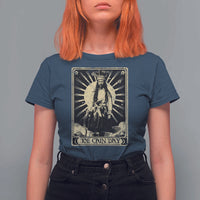 Funny Joe Cain Mardi Gras T Shirt For Women Vintage Tarot Card