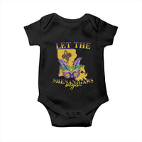 Funny Mardi Gras Let The Shenanigans Begin Baby Onesie Louisiana Map