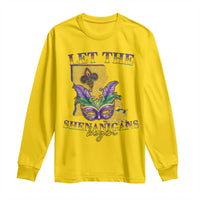 Funny Mardi Gras Let The Shenanigans Begin Long Sleeve Shirt Louisiana Map