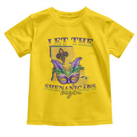 Funny Mardi Gras Let The Shenanigans Begin Toddler T Shirt Louisiana Map