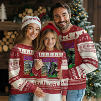 Funny Mardi Gras Rougarou Ugly Christmas Sweater Mardi Gras In Da Swamp Cryptids Of Louisiana
