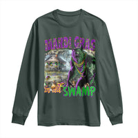 Funny Mardi Gras Rougarou Long Sleeve Shirt Mardi Gras In Da Swamp Cryptids Of Louisiana