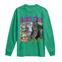 Funny Mardi Gras Rougarou Long Sleeve Shirt Mardi Gras In Da Swamp Cryptids Of Louisiana