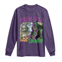 Funny Mardi Gras Rougarou Long Sleeve Shirt Mardi Gras In Da Swamp Cryptids Of Louisiana