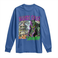 Funny Mardi Gras Rougarou Long Sleeve Shirt Mardi Gras In Da Swamp Cryptids Of Louisiana