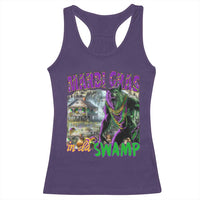Funny Mardi Gras Rougarou Racerback Tank Top Mardi Gras In Da Swamp Cryptids Of Louisiana