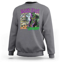 Funny Mardi Gras Rougarou Sweatshirt Mardi Gras In Da Swamp Cryptids Of Louisiana