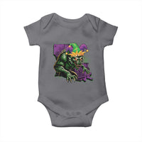 Funny Mardi Gras Rougarou Baby Onesie Cryptids Of Louisiana Jester Hat