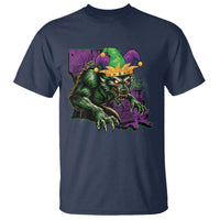 Funny Mardi Gras Rougarou T Shirt Cryptids Of Louisiana Jester Hat