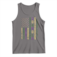 Funny Mardi Gras New Orleans Louisiana Tank Top 504 Nola Area Code Glitter Print American Flag