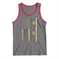 Funny Mardi Gras New Orleans Louisiana Tank Top 504 Nola Area Code Glitter Print American Flag