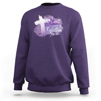 Ash Wednesday Sweatshirt Lent A Season Of Reflection Ashes Cross Christian Religious