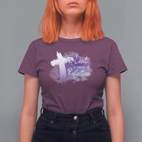 Ash Wednesday T Shirt For Women Lent A Season Of Reflection Ashes Cross Christian Religious