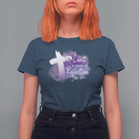 Ash Wednesday T Shirt For Women Lent A Season Of Reflection Ashes Cross Christian Religious