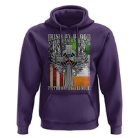 Irish Americans Hoodie Irish By Blood American By Birth Patriot By Choice Celtic Cross