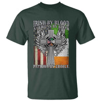 Irish Americans T Shirt Irish By Blood American By Birth Patriot By Choice Celtic Cross