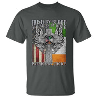 Irish Americans T Shirt Irish By Blood American By Birth Patriot By Choice Celtic Cross