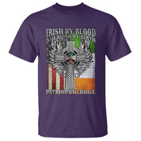 Irish Americans T Shirt Irish By Blood American By Birth Patriot By Choice Celtic Cross