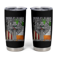 Irish Americans Tumbler Cup Irish By Blood American By Birth Patriot By Choice Celtic Cross