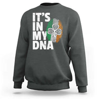 Funny Irish It's In My DNA Sweatshirt Ireland Fingerprint Flag