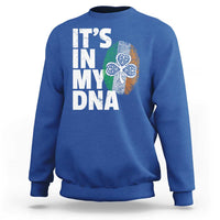 Funny Irish It's In My DNA Sweatshirt Ireland Fingerprint Flag
