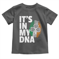 Funny Irish It's In My DNA Toddler T Shirt Ireland Fingerprint Flag