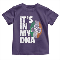 Funny Irish It's In My DNA Toddler T Shirt Ireland Fingerprint Flag