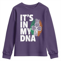 Funny Irish It's In My DNA Youth Sweatshirt Ireland Fingerprint Flag