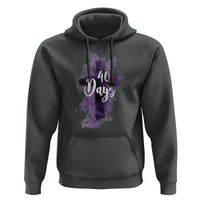 40 Days Christian Religious Hoodie Ash Wednesday Ashes Cross