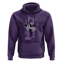 40 Days Christian Religious Hoodie Ash Wednesday Ashes Cross