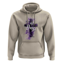 40 Days Christian Religious Hoodie Ash Wednesday Ashes Cross