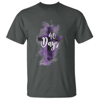 40 Days Christian Religious T Shirt Ash Wednesday Ashes Cross