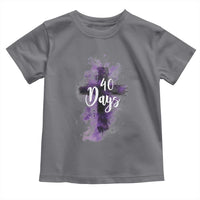 40 Days Christian Religious Toddler T Shirt Ash Wednesday Ashes Cross