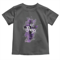 40 Days Christian Religious Toddler T Shirt Ash Wednesday Ashes Cross