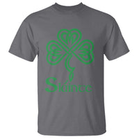 Funny Irish Beer Drinking St Patrick's Day Slainte T Shirt Celtic Shamrock