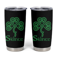 Funny Irish Beer Drinking St Patrick's Day Slainte Tumbler Cup Celtic Shamrock - Wonder Print Shop