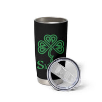 Funny Irish Beer Drinking St Patrick's Day Slainte Tumbler Cup Celtic Shamrock - Wonder Print Shop