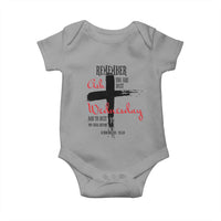 Ash Wednesday Baby Onesie Remember You are Dust And To Dust You Shall Return Genesis 3:19