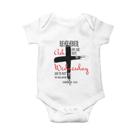 Ash Wednesday Baby Onesie Remember You are Dust And To Dust You Shall Return Genesis 3:19