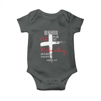 Ash Wednesday Baby Onesie Remember You are Dust And To Dust You Shall Return Genesis 3:19 Ashes Cross