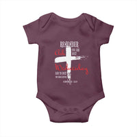 Ash Wednesday Baby Onesie Remember You are Dust And To Dust You Shall Return Genesis 3:19 Ashes Cross