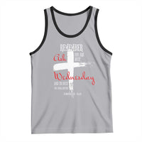Ash Wednesday Tank Top Remember You are Dust And To Dust You Shall Return Genesis 3:19 Ashes Cross