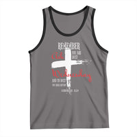 Ash Wednesday Tank Top Remember You are Dust And To Dust You Shall Return Genesis 3:19 Ashes Cross