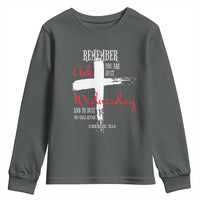 Ash Wednesday Youth Sweatshirt Remember You are Dust And To Dust You Shall Return Genesis 3:19 Ashes Cross