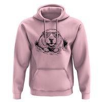 Funny Groundhog Face Woodchuck Sunglassess Hoodie - Wonder Print Shop