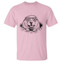 Funny Groundhog Face Woodchuck Sunglassess T Shirt - Wonder Print Shop