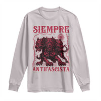 Siempre Antifascista Long Sleeve Shirt Anti Fascism Protest Vintage Hydra Dog