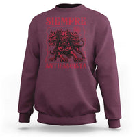 Siempre Antifascista Sweatshirt Anti Fascism Protest Vintage Hydra Dog