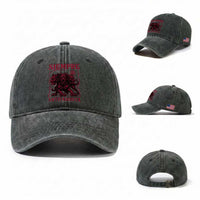 Siempre Antifascista Washed Cotton Baseball Cap Anti Fascism Protest Vintage Hydra Dog